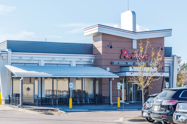 East Towne Center houses many restaurants, including Portillo's, just north of Ridgewood.