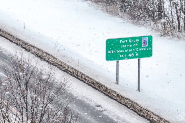 Fort Drum, a 100,000-acre US Army base, is only a short drive from Watertown and is a major employer in the area.