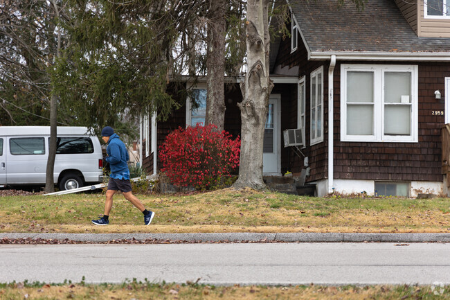 Charlack residents stay fit jogging on the sidewalk.