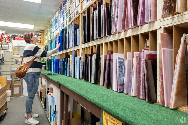 Local artists can find supply shops near Windsor Village.