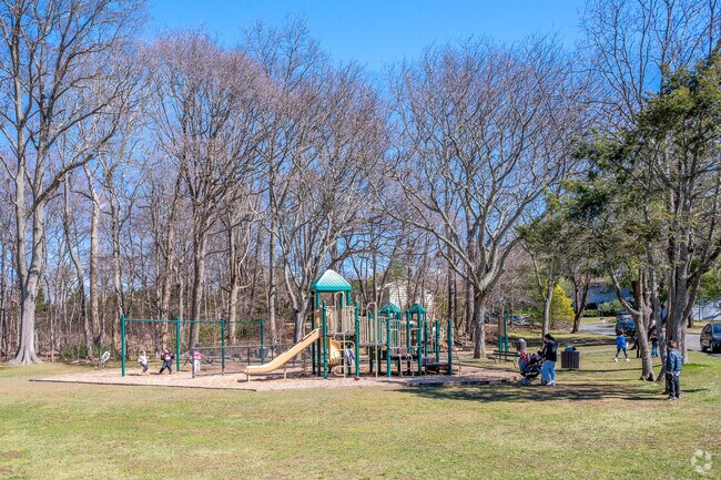 Pinebrook Park in New Rochelle has a playground and swings.