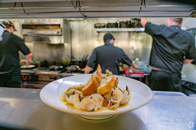 Enjoy a steamer plate from Karline's Place near Mary Lake.