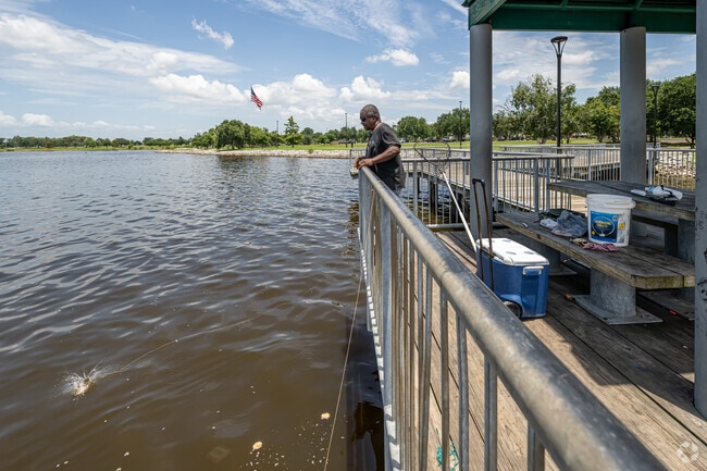 Go crabbing in Lake Charles at Veteran's Memorial Park.