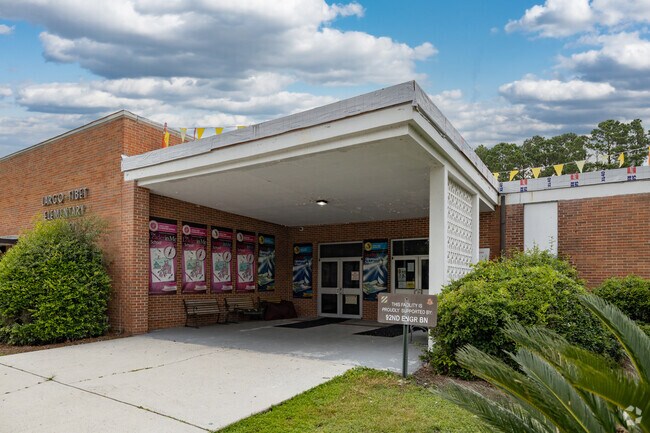 Office entrance at Largo-Tibet Elementary School in Savannah, GA.