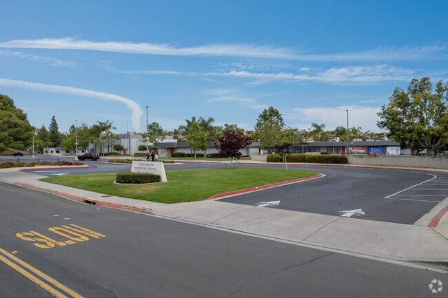 A street view of Adobe Bluffs Elementary School in Rancho Penasquitos.