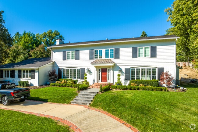 Larger two-story homes are found on the north side of Oakdale.