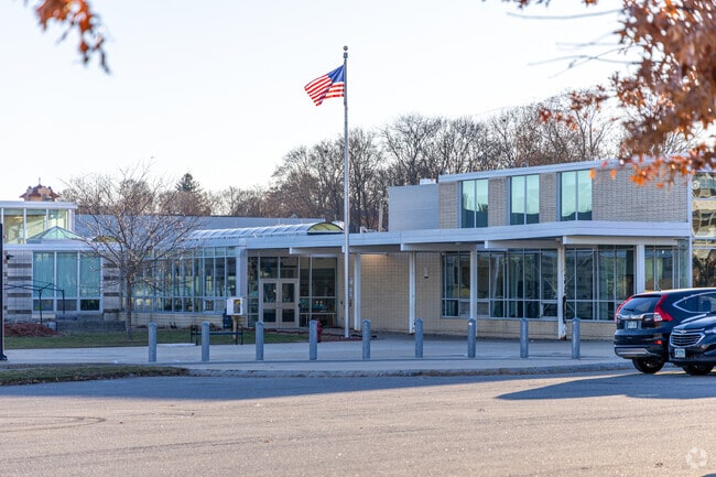 A Little Free Library at Charles W. Morey Elementary School encourages students to share books.