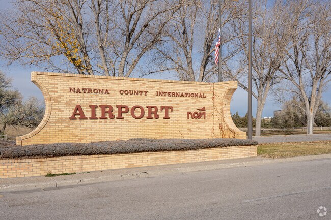 The Casper/Natrona County International Airport is located about 12 miles away.