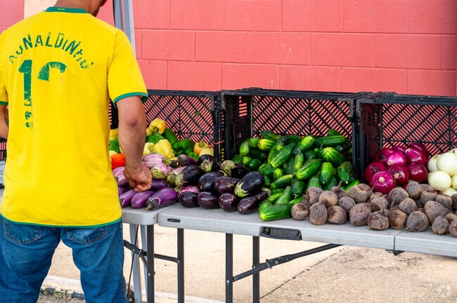 Every Thursday there is a farmers market at the East River Park Shopping Center in Benning.