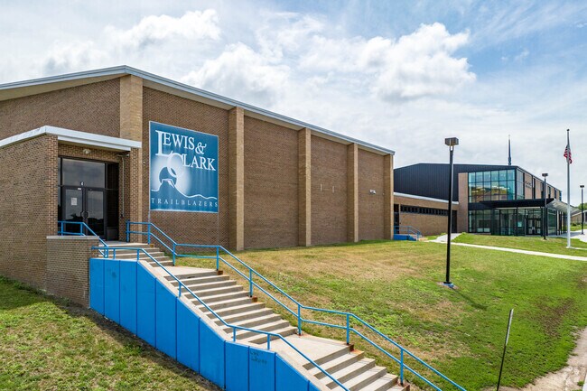Lewis & Clark Middle near Binney Wirt Spencer takes pride in the 'We Not Me' motto.