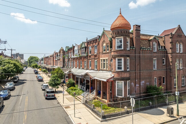 Onion domes adorn many West Powelton rowhomes and harken to the Ottoman Empire.
