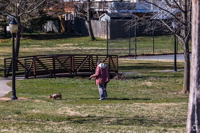 Monocacy Village Park is a great place for a relaxing stroll with your dog.