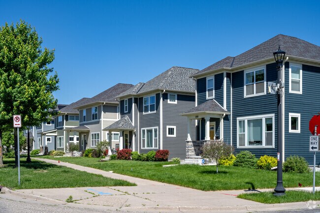 Modern two-story homes can be found throughout Lind-Bohanon.