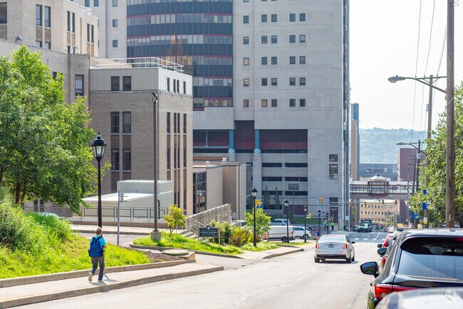 West Oakland is home to UPMC Presbyterian hospital.