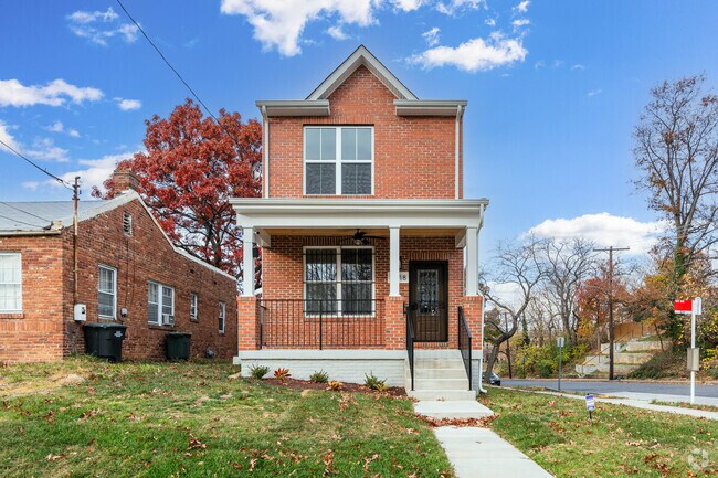 A new brick home in Washington's Knox Hill neighborhood.