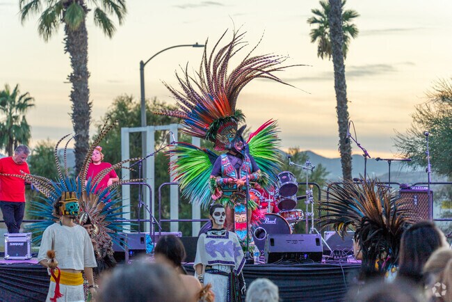 Enjoy live music and dancing at the Menifee Day of the Dead Festival, near Canyon Cove.