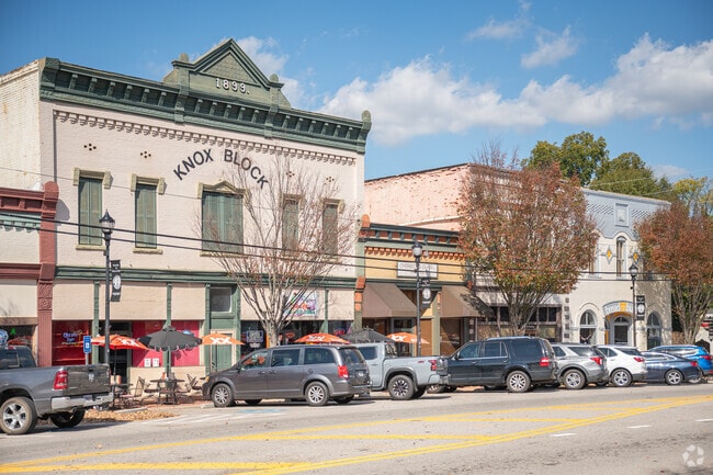 Many of the original historic buildings still stand in downtown Social Circle.