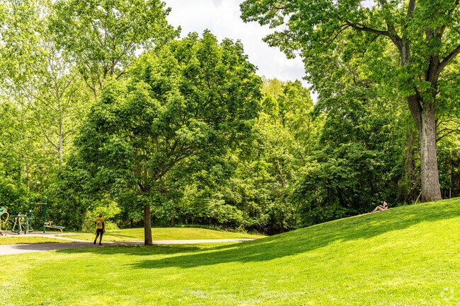 Clarksville Greenway connects to the Sugar Tree neighborhood with miles of shaded trails.