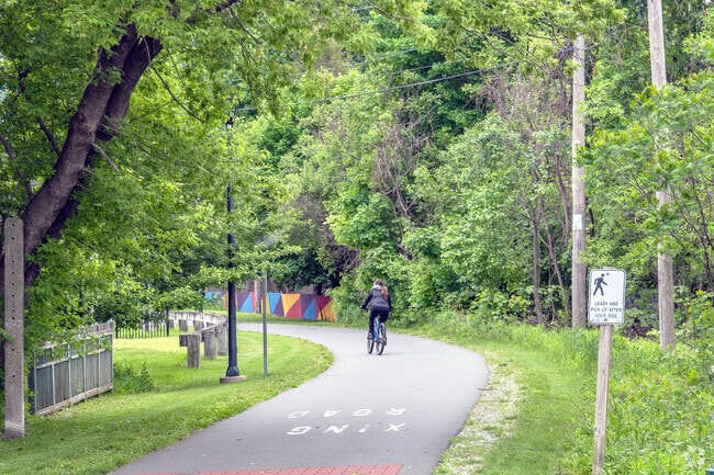 The Ashuwilltoicook Rail Trail winds its way through Adams giving residents a great resource for outdoor activity.