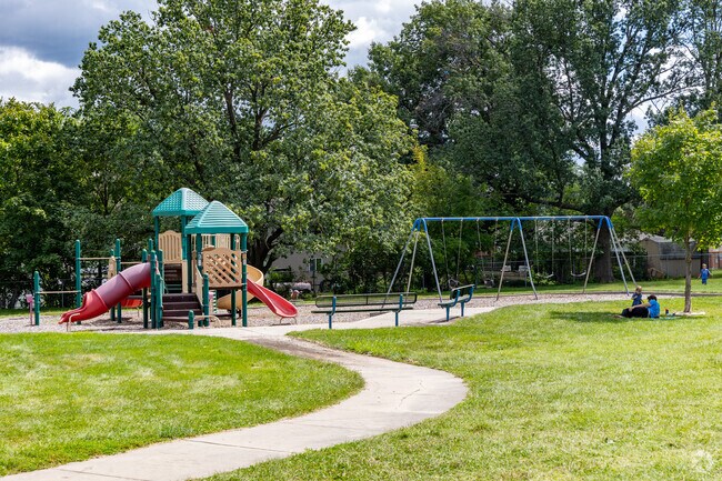 Sayers Park brings a playground, walking trails, and picnic space minutes from Watrous Heights.