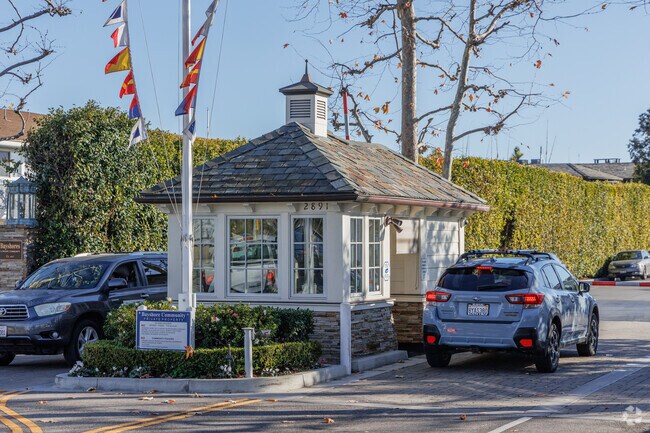 Bayshores is a private gated community with its own park, beaches and marinas.