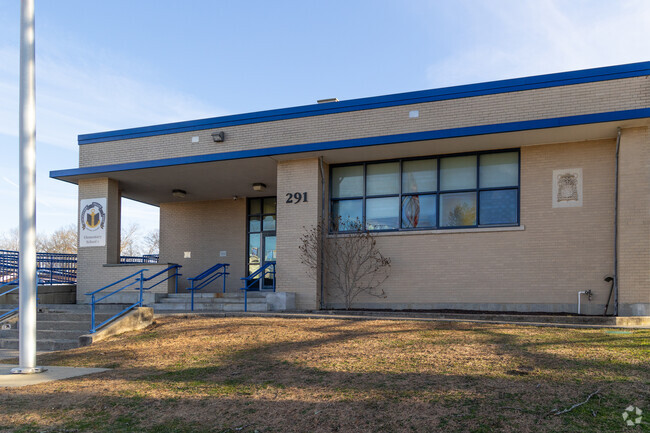 A closer look at Blackstone Valley Prep Elementary School 1 in Valley Falls, Cumberland RI.