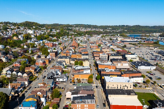Historic downtown Charleroi features boutiques and family dining.