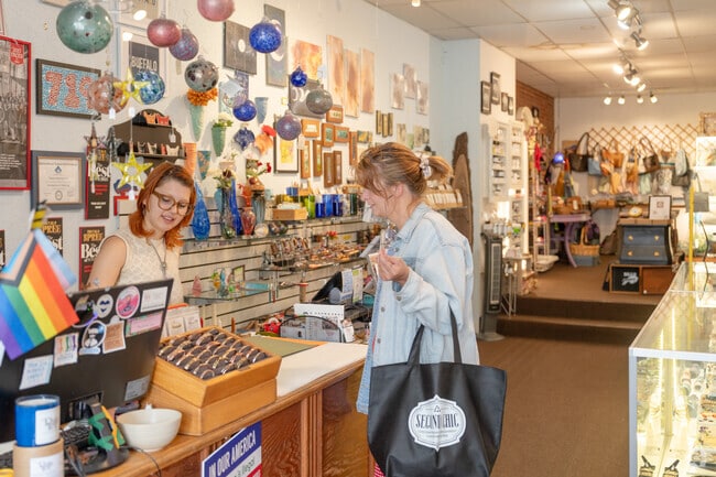 Thin Ice is a gift shop in Elmwood Bidwell that also fosters local kittens.