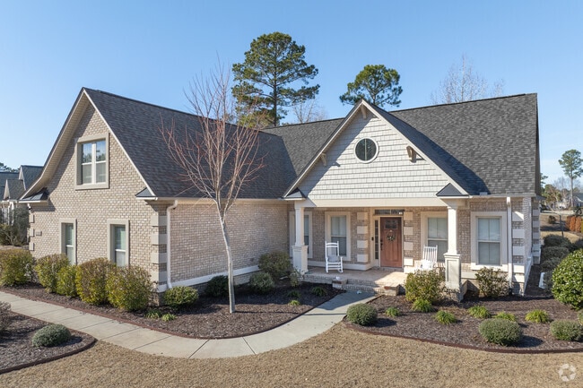 Leland has traditional home styles with shaded porches and spacious yards.