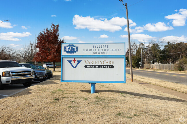 Sequoyah Elementary School is located among many homes.