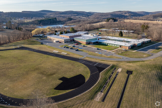 Eugene Brooks Intermediate School, rated C-plus by Niche and Webutuck High, rated B, share the same building.