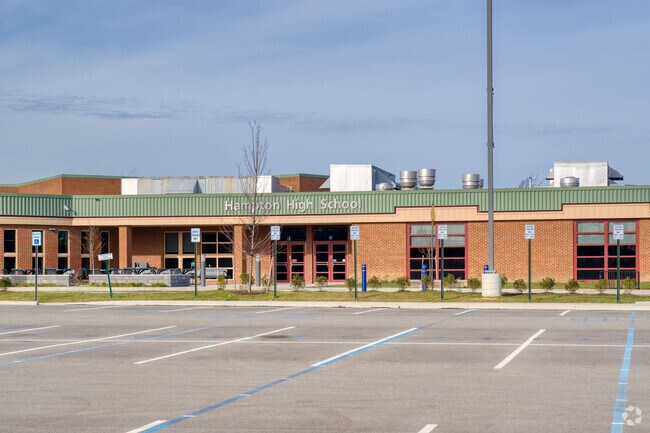 Hampton High School is a public school for grades 9-12 and is rated A by Niche.