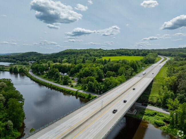 Highway 91 runs alongside Dummerston, offering a scenic route through the hills of Vermont and easy access to nearby towns and natural beauty.