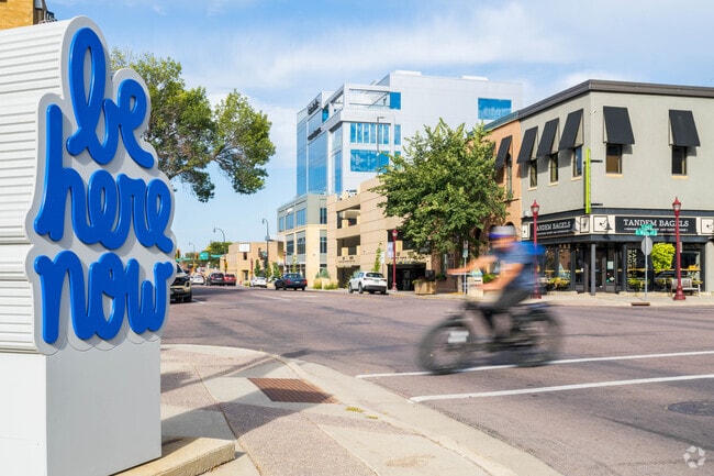 Art sculptures can be found at the Vetter Stone Plaza in downtown Mankato.