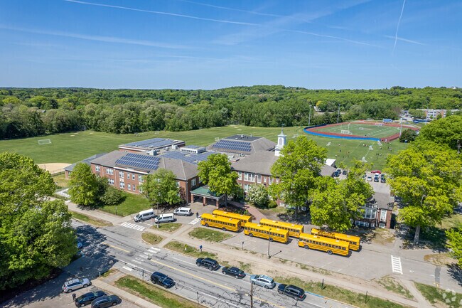 Oak Hill Middle School serves the students of the Oak Hill neighborhood.