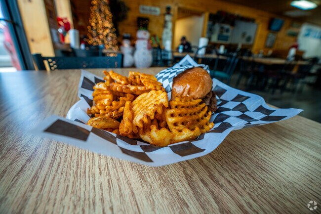 Bulldog Cafe in the center of Sweeny is known for its hamburgers.