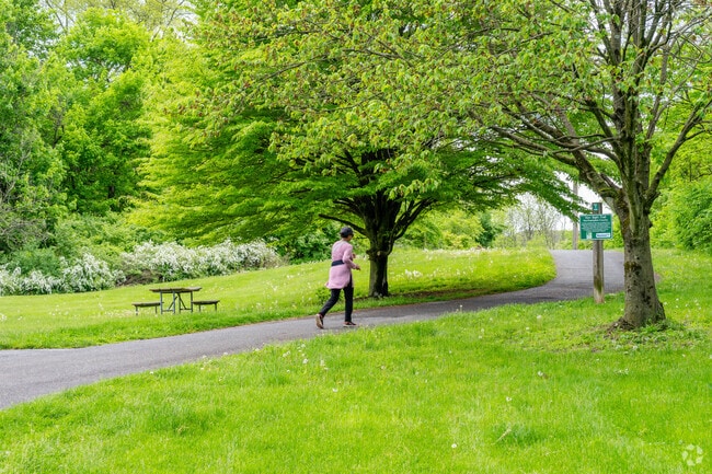 The Nor-Bath Trail is a 5.1 mile trail for locals to walk, bike or run in Northampton.