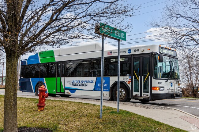 Centro bus stops can be found on many street corners in Lyncourt.