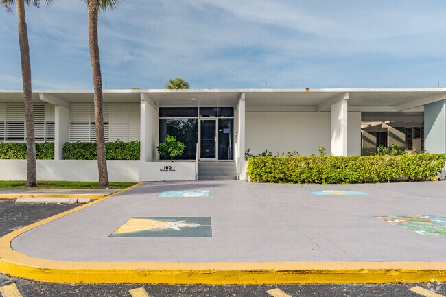 Administration office entrance at Key Biscayne Presbyterian School.