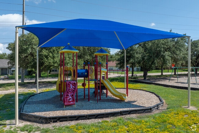Experience playtime bliss at Crockett Elementary School's playground.