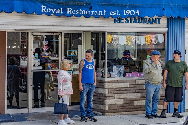 Residents meet for food and drinks at Royal Restaurant in downtown Keyser.
