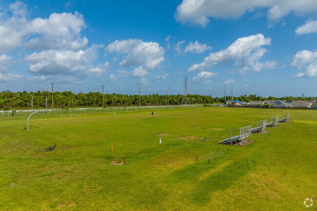 Students can practice football at Sara Towles Reed High School in New Orleans.