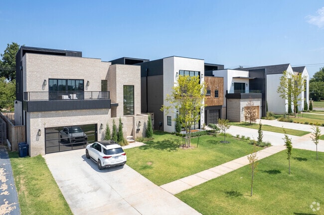 This row of contemporary homes in Classen North Highland Park brings new life to OKC.