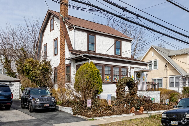A Colonial-style home offers single-family housing in the Nepera Park neighborhood of Yonkers.