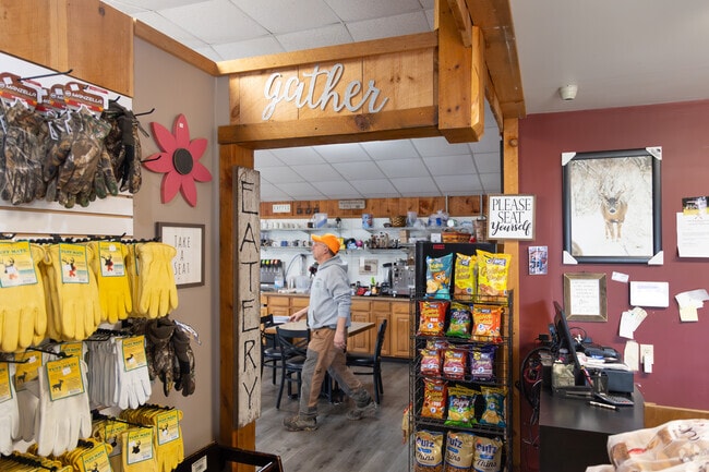 Gumpy’s Creekside Cabin offers rustic dining near Fishing Creek in Pine Township.