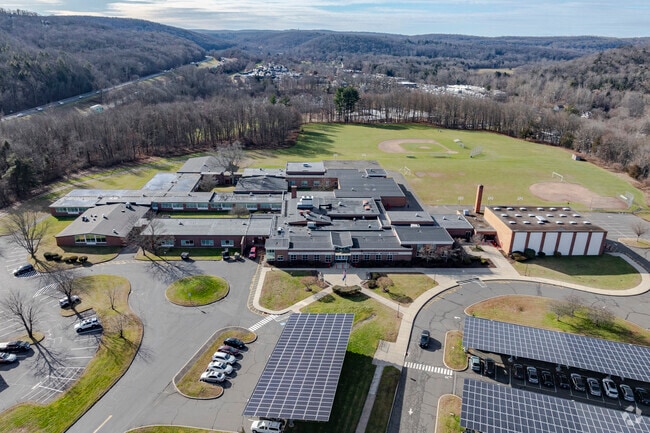 Rochambeau Middle School at 100 Peter Road in Southbury, CT.