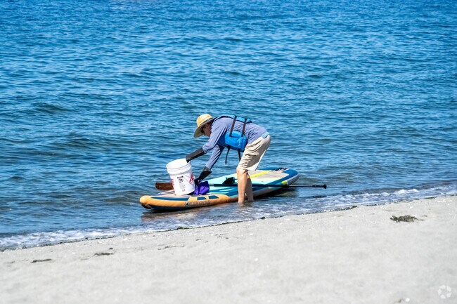 Come have a great workout paddle boarding at the shores of Lake Washington near Parkwest.