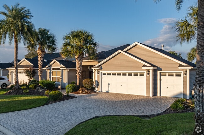 Many homes in the Village of Winifred offer residents golf cart garages.