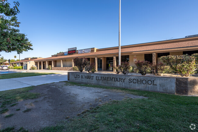 Leo B. Hart Elementary School challenges and encourages children to learn.