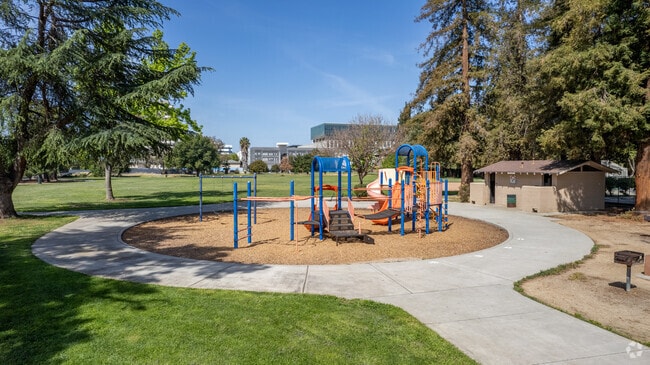 Frank M. Santana Park has a playground for your kids to enjoy.
